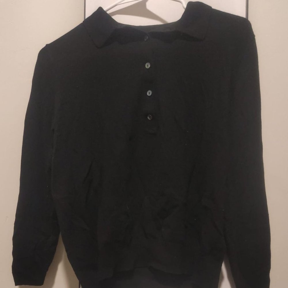 black sweater